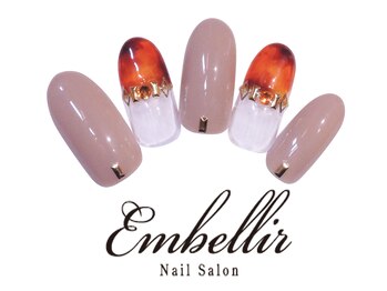 アンベリール 横浜店(Embellir)/(34)べっ甲フレンチネイル