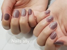ネイルズアリー 立川店(Nails ally)/マグネットジェル×ワンカラー 