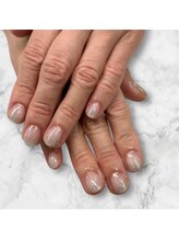 ユニティネイル(Unity nail)/シルバーフラッシュラメネイル◎