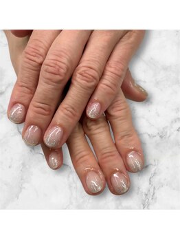 ユニティネイル(Unity nail)/シルバーフラッシュラメネイル◎