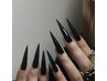 超ロングネイル、指先まで美しくワンカラー 11000円
