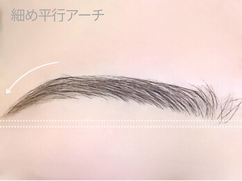 アイプロリッシュ 恵比寿(eyeprolish)/アイブロウwax｜細め平行アーチ