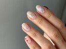 個性派クリアネイル