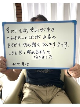 スイソプラス(Suiso+)/お客様の声