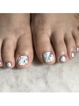 サニーサイドアップ ネイル(Sunny SideUp nail)/Marble art.