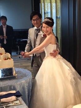 トータルビューティー メルシームーン(Merci Moon)/お客様の挙式の様子♪
