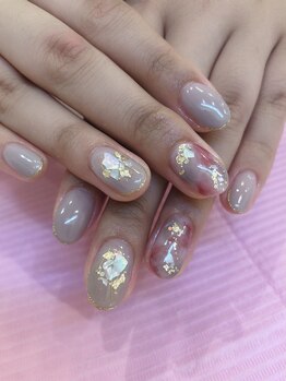 アールローズ(R-rose)/シェルマーブルネイル ￥8800