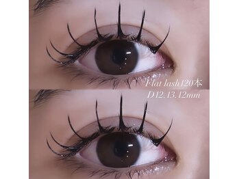 フーフロー(Fooflow)/Flat lash120本