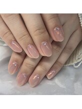 アンダールネイル(andar nail)/オーロラパウダー仕上げ　Momoka