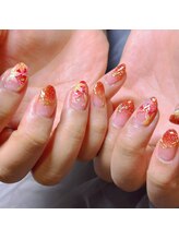 ネイルサロン リン(Lin)/秋紅葉ネイル