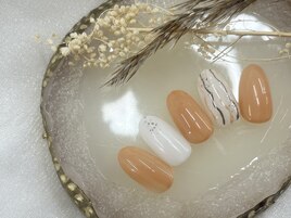 オレンジ　ミラー　ニュアンス