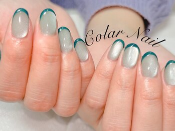 コラールネイル 本町(Colar Nail)/グリーンフレンチマグ☆