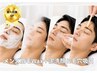 【清潔感UP】メンズ眉毛Wax＋泥洗顔＆毛穴吸引　（カウンセリング込90分）