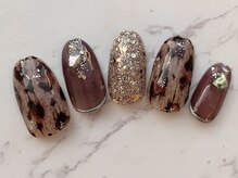 リ ボディ 札幌駅前店(Re Body)/レオパードネイル　8800円