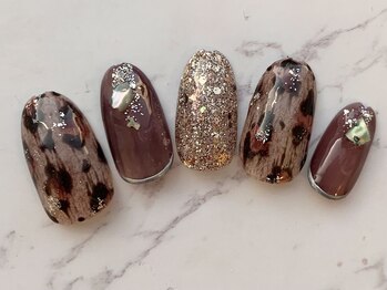 リ ボディ 札幌駅前店(Re Body)/レオパードネイル　8800円