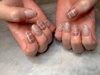 エンジェリック カラーズ(Angelic colors)/ミラーチェックネイル☆