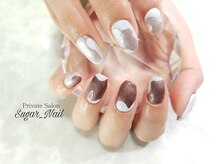 シュガーネイル(sugar nail)/アシメ　マグネットネイル
