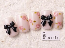 バレエコア薔薇リボン