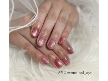 モナールアンド(MONNAL&)/ピンクマグネットネイル