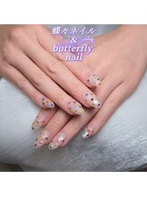 蝶々ネイル バタフライネイル(butterfly nail)/
