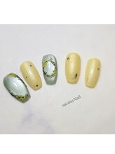サカスネイル(sacasu.nail)/アートコース/ミモザ