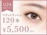 【学割U24】フラットラッシュ１２０本まで（オフ込）¥5,500