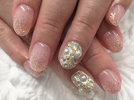 夏にピッタリ☆キラキラネイル