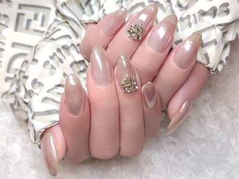 ネイルマジック 仙台一番町店(NAIL MAJIC)/ミラー×ラメグラ☆