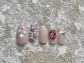 12月定額　クリスマスネイル