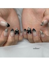 コロレ(colore')/レオパード柄×ガーリーネイル