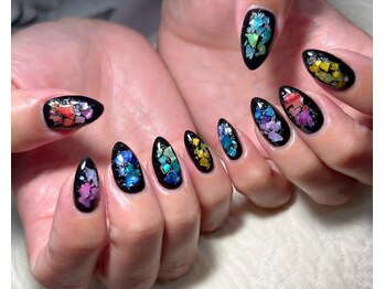 カラフルシェルネイル