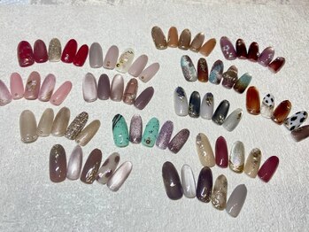 プライベートネイルサロン キサイ(Kisai)の写真/【アートの種類が豊富&モチの良さに自信あり】付け替えアートメニューはオフ無料です♪21時半まで営業◎