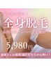 【いつどこを見られても怖くない！】お肌丸ごと全身360°美肌脱毛15000円→