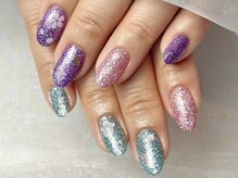 桜シールネイル