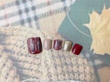 ネイルサロン&スクール ジーナ(GINA)/赤×ゴールド