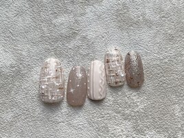 12月定額　ニットネイル