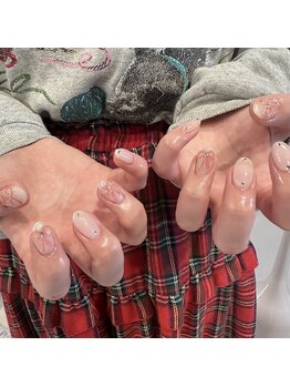 手書きリボンネイル