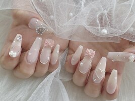 大人女子ネイル　ワンホンネイル