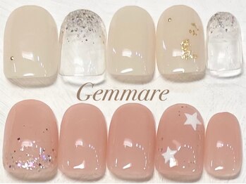 ジェンマーレ 青葉台店(Gemmare)の写真/良心的価格だからご新規様もネイル初心者様も気軽にネイルが楽しめる!ラメグラ￥5700/シンプルコース￥6480♪