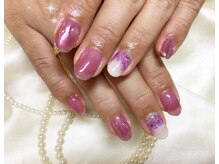 ウィズ フェリーク/水滴紫陽花ネイル