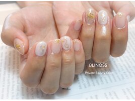 押し花☆ブライダルネイル