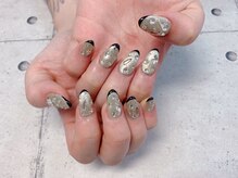 ネイル ビューティーマジック 葛西本店/シルバーラメネイル