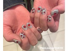 プルースラウンジ トウキョウ(Plus Lounge TOKYO)/キラキラハートネイル♪[原宿]
