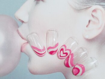 アール(R)/ラインアート　韓国ネイル