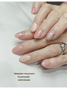 マーマ 八戸ノ里店(murmur)/ピンクキラキラネイル