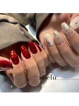 イベル 京橋店(ibelu)/ハート×りぼんネイル