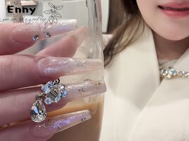 店主ニュアンスフラッシュネイル
