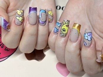 ブルームビューティ― 新宿(Blooｍ Beauty)の写真/手描きアートで自分だけのデザインを楽しめる！職人技が光るネイルサロンで、SNS映えする仕上がりを実現☆