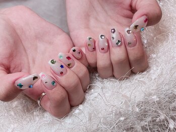 レアネイル 新宿(le'a nail)/宝石ラメデザイン