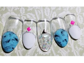 ターコイズ/マーブル/フレンチ